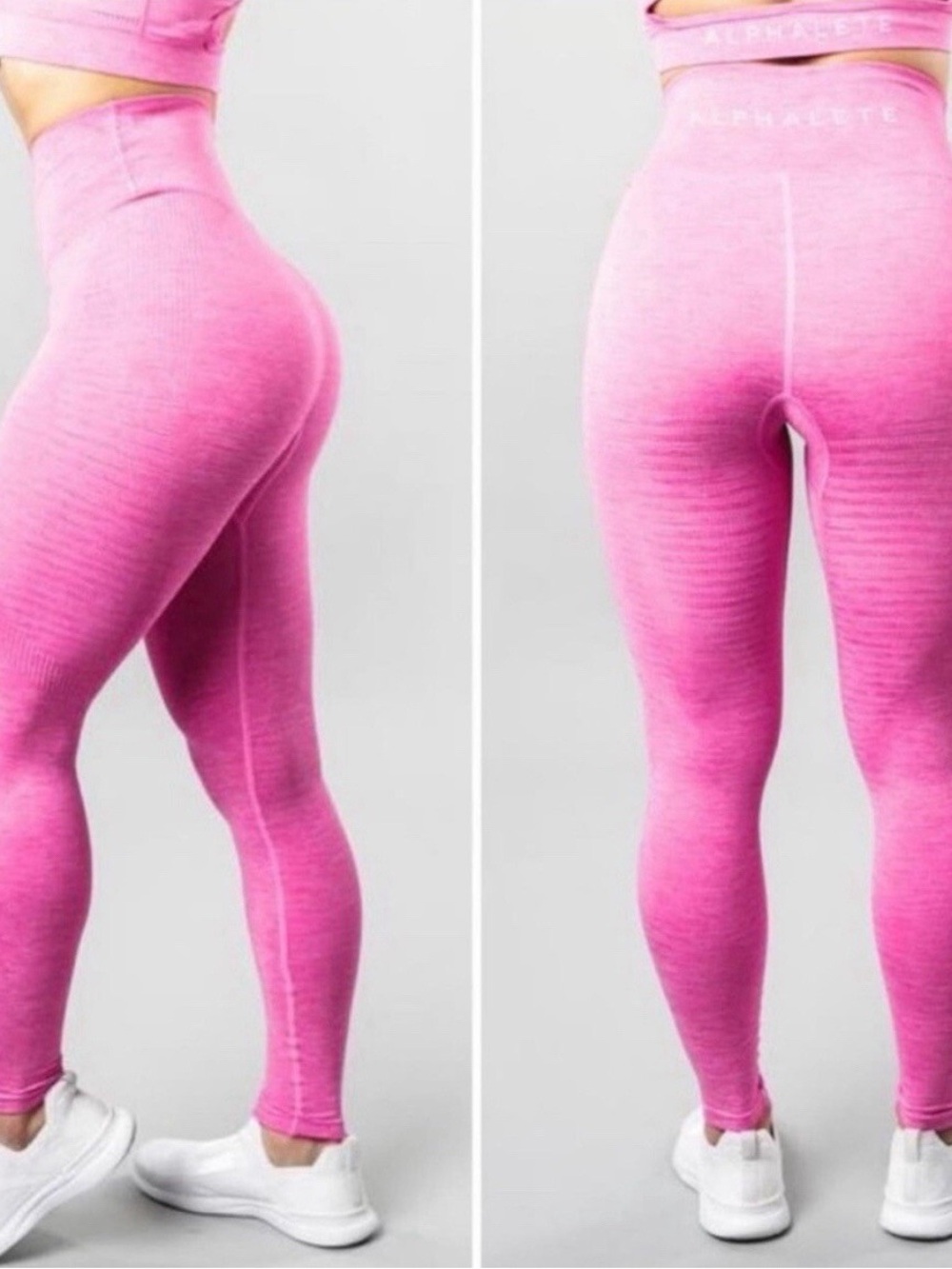 Alphalete Halo Seamless Hot Pink Athletic Contour Leggings-Size Small-Rare Color